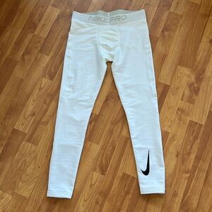 Men's Nike Pro Warm Tights Full Length Tight Fit - Large